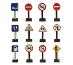 GrapplerTodd - Wooden Road & Safety Signs Toy Set