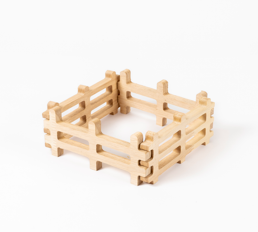 GrapplerTodd - Wooden Miniature Fences | Set Of 4 Wooden Fences For Kids