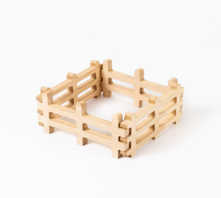 GrapplerTodd - Wooden Miniature Fences | Set Of 4 Wooden Fences For Kids