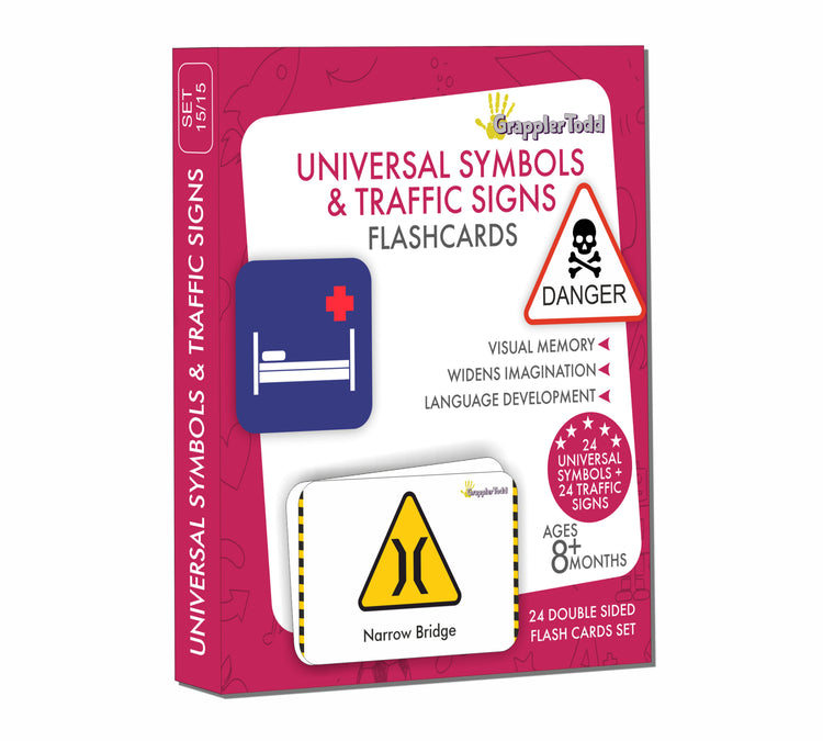 GrapplerTodd - Universal Symbols & Traffic Signs Flashcards for Kids