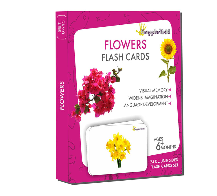 flowers flashcards for kids