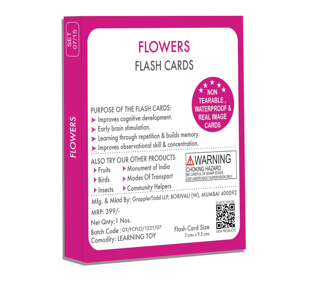 flowers activity cards 