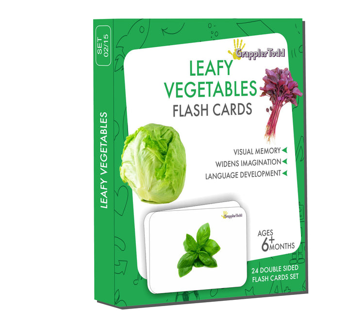 leafy vegetable activity cards 