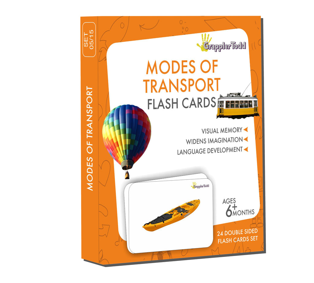 vehicles flash cards 