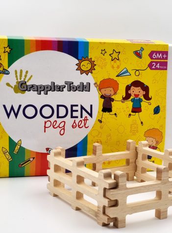 Set of 4 Wooden Fences for Kids | Garden Sets | Gifting Toy | Miniature Wooden Fence