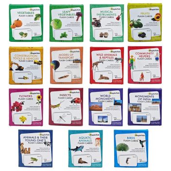 Flash Cards Pack of 15 | GrapplerTodd Flash Cards for Kids Early Learning Flash Cards Easy & Fun Way of Learning 6 Months to 6 Years Babies